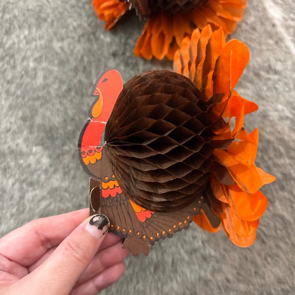 Vintage Thanksgiving Fall Harvest Paper Decorations